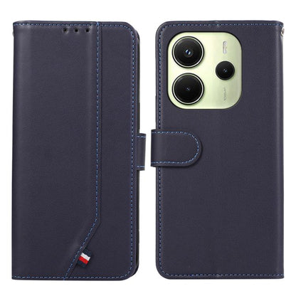 ABEEL Delicate Texture Splicing RFID Leather Phone Case, For Redmi Note 14s, For Redmi Note 14 4G 164.84mm, For Redmi Turbo 4 Pro