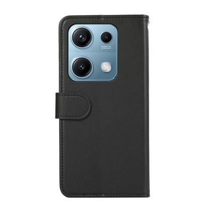 ABEEL Delicate Texture Splicing RFID Leather Phone Case, For Redmi Note 14s, For Redmi Note 14 4G 164.84mm, For Redmi Turbo 4 Pro