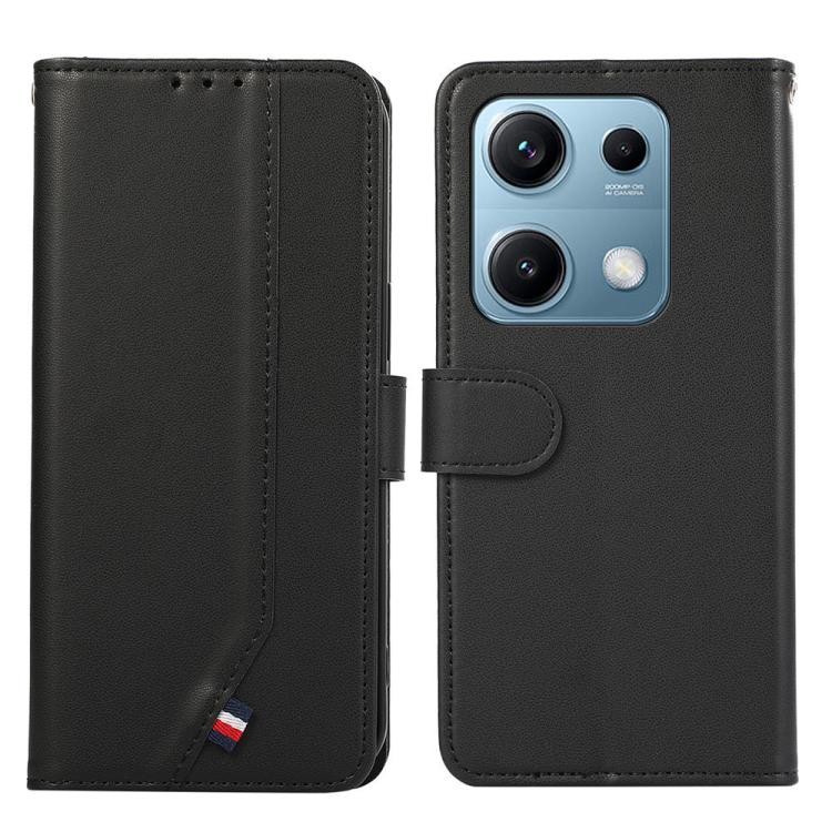 ABEEL Delicate Texture Splicing RFID Leather Phone Case, For Redmi Note 14s, For Redmi Note 14 4G 164.84mm, For Redmi Turbo 4 Pro