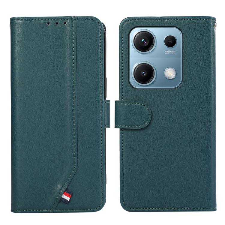 ABEEL Delicate Texture Splicing RFID Leather Phone Case, For Redmi Note 14s, For Redmi Note 14 4G 164.84mm, For Redmi Turbo 4 Pro