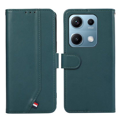 ABEEL Delicate Texture Splicing RFID Leather Phone Case, For Redmi Note 14s, For Redmi Note 14 4G 164.84mm, For Redmi Turbo 4 Pro