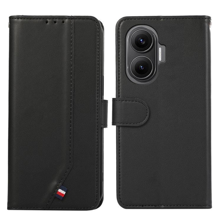 ABEEL Delicate Texture Splicing RFID Leather Phone Case, For Redmi Note 14s, For Redmi Note 14 4G 164.84mm, For Redmi Turbo 4 Pro