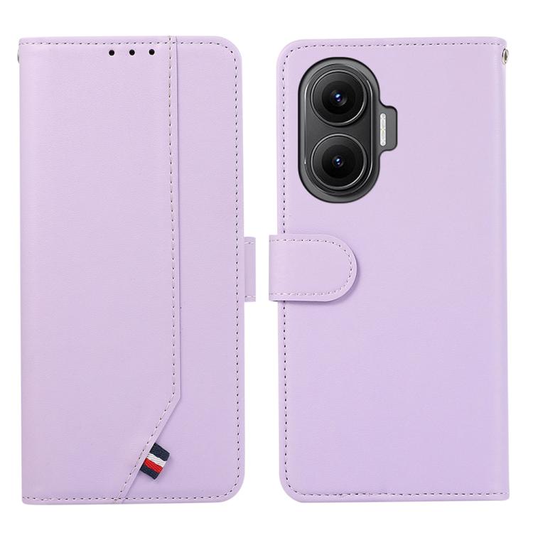 ABEEL Delicate Texture Splicing RFID Leather Phone Case, For Redmi Note 14s, For Redmi Note 14 4G 164.84mm, For Redmi Turbo 4 Pro