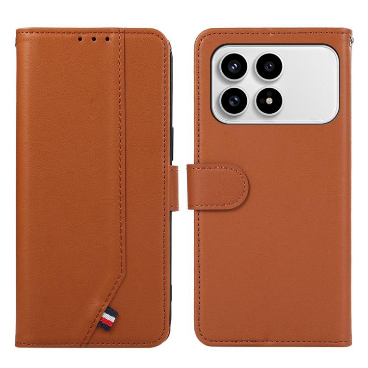 ABEEL Delicate Texture Splicing RFID Leather Phone Case, For Redmi A7 Pro 171mm/Poco C85x 5G, For Redmi Note 15 5G Global 164mm, For Redmi K90 Pro Max/Poco F8 Ultra, For Redmi K90 / Poco F8 Pro, For Redmi Note 15 Pro 5G Global 163.6mm                  ...