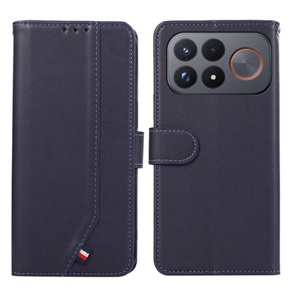 ABEEL Delicate Texture Splicing RFID Leather Phone Case, For Redmi Note 17 4G Global 169.7mm, For Redmi K100 Pro Max/Poco F9 Ultra 5G, For Redmi K100 Pro 5G/Poco F9 Pro 5G, For Redmi 17 5G / 4G Global 170mm, For Redmi A7 Pro 171mm/Poco C85x 5G         ...
