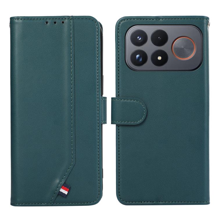 ABEEL Delicate Texture Splicing RFID Leather Phone Case, For Redmi Note 17 4G Global 169.7mm, For Redmi K100 Pro Max/Poco F9 Ultra 5G, For Redmi K100 Pro 5G/Poco F9 Pro 5G, For Redmi 17 5G / 4G Global 170mm, For Redmi A7 Pro 171mm/Poco C85x 5G         ...