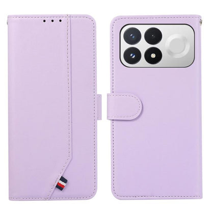 ABEEL Delicate Texture Splicing RFID Leather Phone Case, For Redmi Note 17 4G Global 169.7mm, For Redmi K100 Pro Max/Poco F9 Ultra 5G, For Redmi K100 Pro 5G/Poco F9 Pro 5G, For Redmi 17 5G / 4G Global 170mm, For Redmi A7 Pro 171mm/Poco C85x 5G         ...