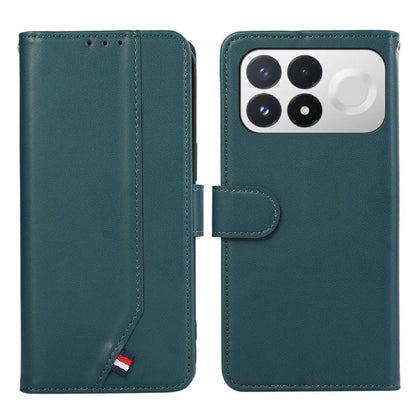 ABEEL Delicate Texture Splicing RFID Leather Phone Case, For Redmi Note 17 4G Global 169.7mm, For Redmi K100 Pro Max/Poco F9 Ultra 5G, For Redmi K100 Pro 5G/Poco F9 Pro 5G, For Redmi 17 5G / 4G Global 170mm, For Redmi A7 Pro 171mm/Poco C85x 5G         ...