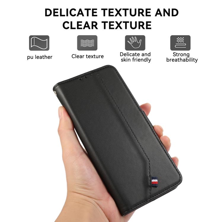ABEEL Delicate Texture Splicing RFID Leather Phone Case