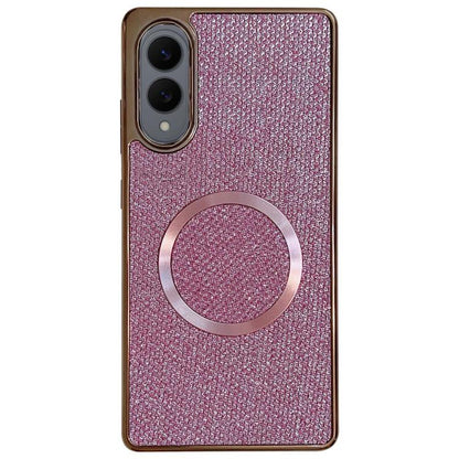 Electroplating PC Glitter Grain MagSafe Phone Case, For Samsung Galaxy S25 Edge 5G, For Samsung Galaxy S25 5G, For Samsung Galaxy S25+ 5G, For Samsung Galaxy S25 Ultra 5G, For Samsung Galaxy S24 FE 5G, For Samsung Galaxy S24 Ultra 5G                   ...