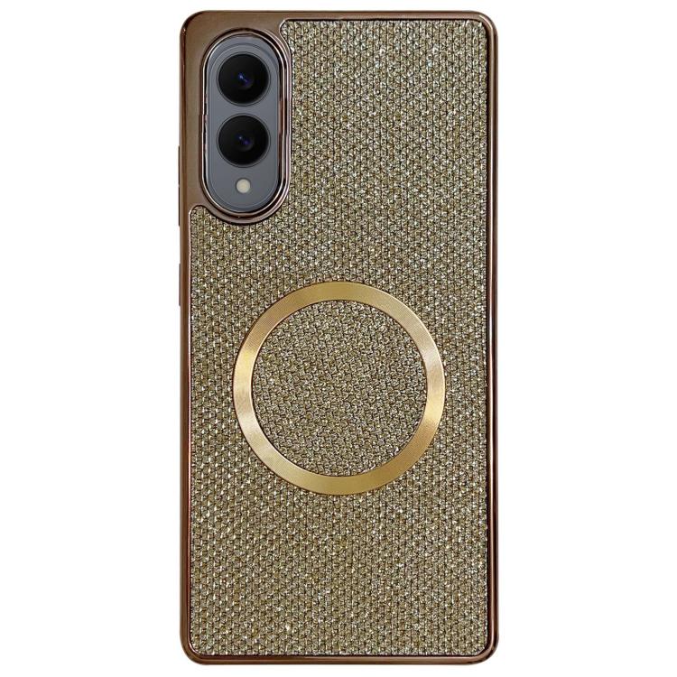 Electroplating PC Glitter Grain MagSafe Phone Case, For Samsung Galaxy S25 Edge 5G, For Samsung Galaxy S25 5G, For Samsung Galaxy S25+ 5G, For Samsung Galaxy S25 Ultra 5G, For Samsung Galaxy S24 FE 5G, For Samsung Galaxy S24 Ultra 5G                   ...