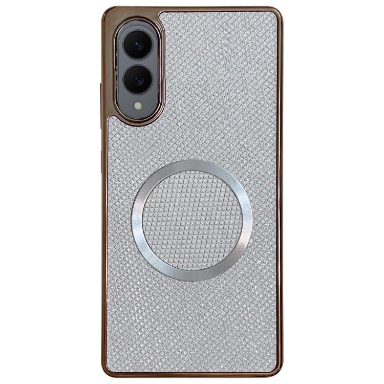 Electroplating PC Glitter Grain MagSafe Phone Case, For Samsung Galaxy S25 Edge 5G, For Samsung Galaxy S25 5G, For Samsung Galaxy S25+ 5G, For Samsung Galaxy S25 Ultra 5G, For Samsung Galaxy S24 FE 5G, For Samsung Galaxy S24 Ultra 5G                   ...
