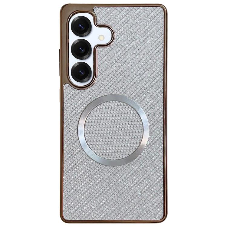 Electroplating PC Glitter Grain MagSafe Phone Case, For Samsung Galaxy S25 Edge 5G, For Samsung Galaxy S25 5G, For Samsung Galaxy S25+ 5G, For Samsung Galaxy S25 Ultra 5G, For Samsung Galaxy S24 FE 5G, For Samsung Galaxy S24 Ultra 5G                   ...