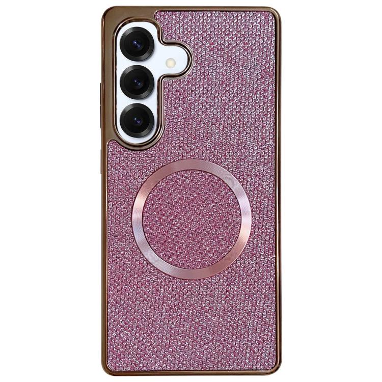 Electroplating PC Glitter Grain MagSafe Phone Case, For Samsung Galaxy S25 Edge 5G, For Samsung Galaxy S25 5G, For Samsung Galaxy S25+ 5G, For Samsung Galaxy S25 Ultra 5G, For Samsung Galaxy S24 FE 5G, For Samsung Galaxy S24 Ultra 5G                   ...