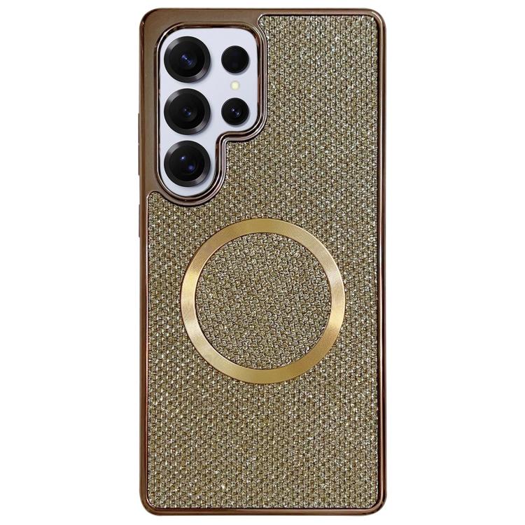 Electroplating PC Glitter Grain MagSafe Phone Case
