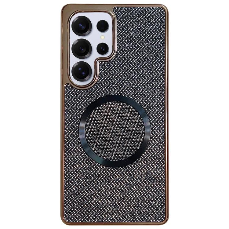 Electroplating PC Glitter Grain MagSafe Phone Case