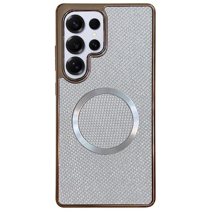 Electroplating PC Glitter Grain MagSafe Phone Case