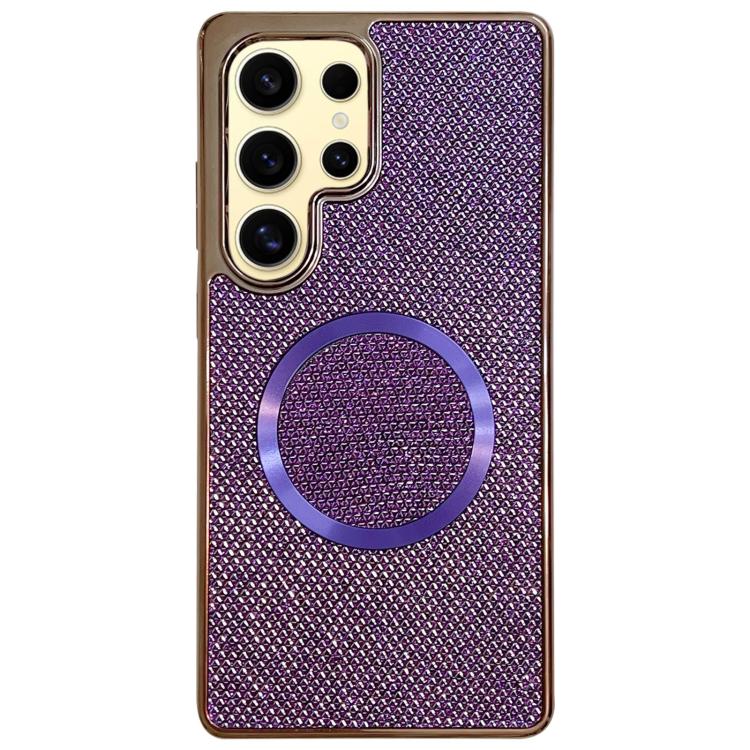 Electroplating PC Glitter Grain MagSafe Phone Case