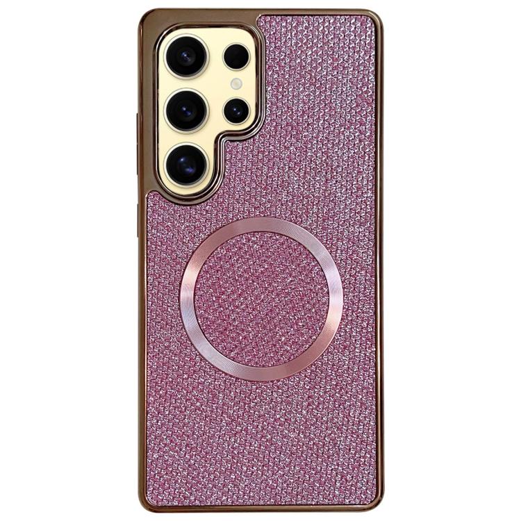 Electroplating PC Glitter Grain MagSafe Phone Case