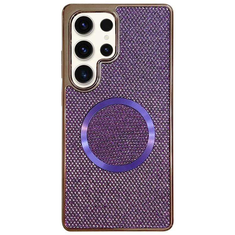 Electroplating PC Glitter Grain MagSafe Phone Case