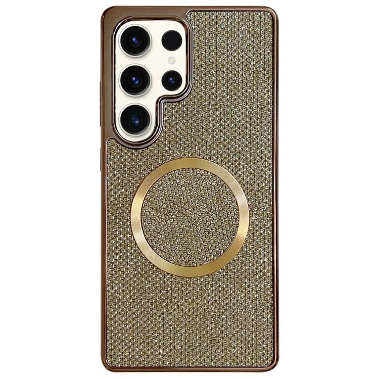 Electroplating PC Glitter Grain MagSafe Phone Case