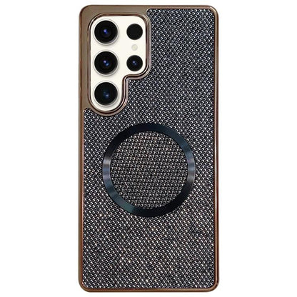 Electroplating PC Glitter Grain MagSafe Phone Case