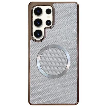 Electroplating PC Glitter Grain MagSafe Phone Case