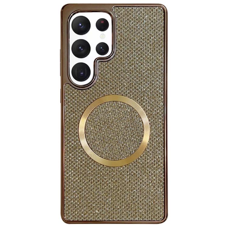 Electroplating PC Glitter Grain MagSafe Phone Case