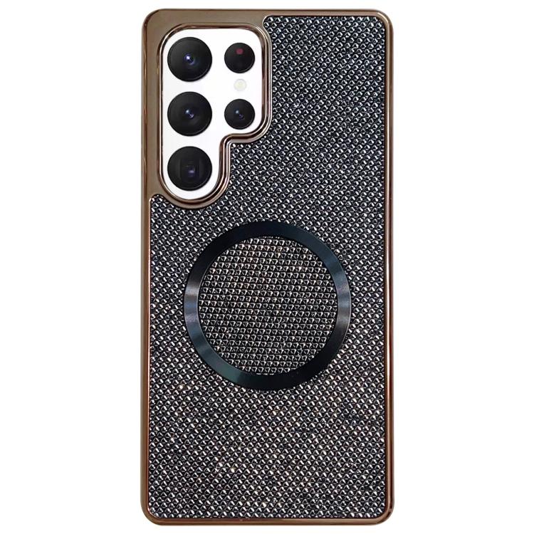 Electroplating PC Glitter Grain MagSafe Phone Case