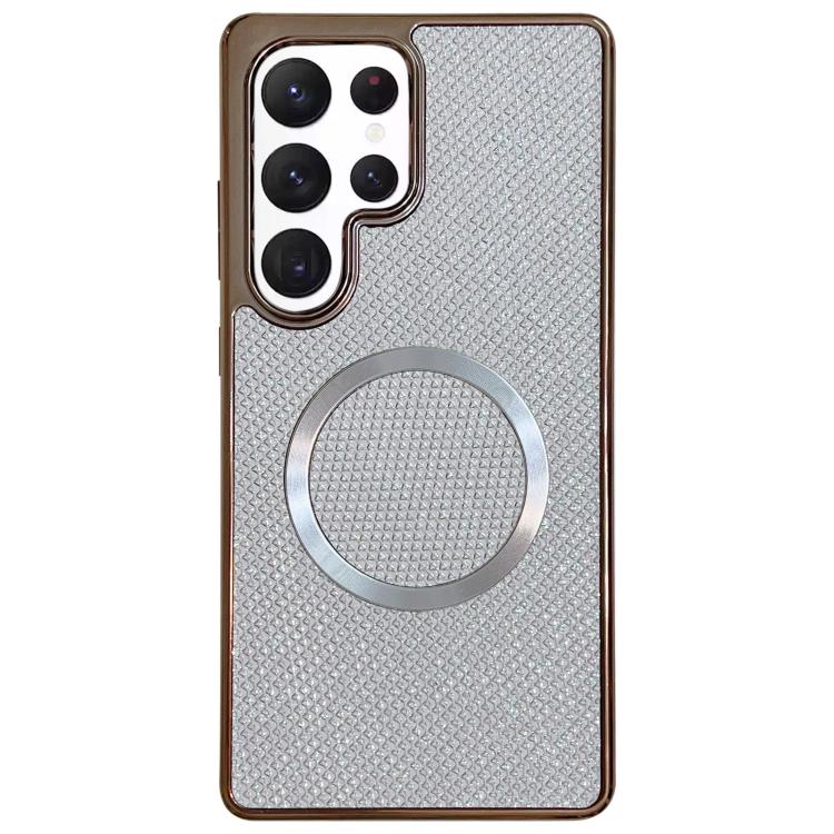 Electroplating PC Glitter Grain MagSafe Phone Case