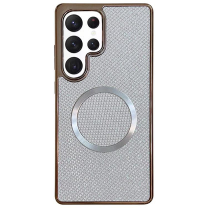 Electroplating PC Glitter Grain MagSafe Phone Case