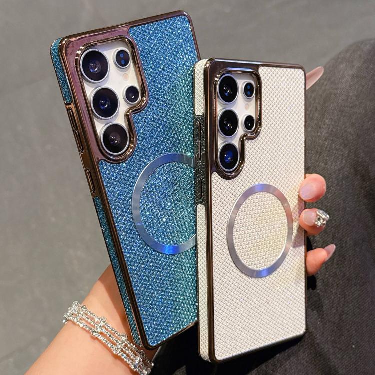 Electroplating PC Glitter Grain MagSafe Phone Case