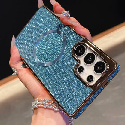 Electroplating PC Glitter Grain MagSafe Phone Case