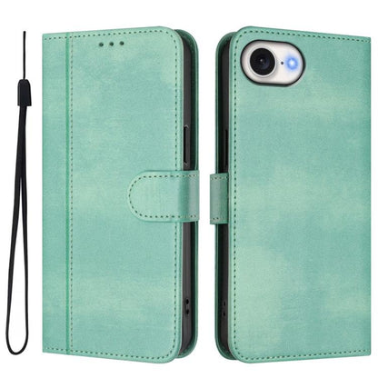Line Splicing Buckle Retro Leather Phone Case, For iPhone 17e / 16e, For iPhone 17 Pro Max, For iPhone 17 Pro, For iPhone 17, For iPhone Air, For iPhone 16 Pro Max, For iPhone 16 Pro, For iPhone 16 Plus, For iPhone 16, For iPhone 15 Pro Max            ...