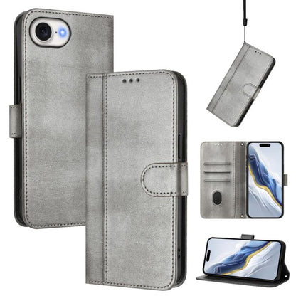 Line Splicing Buckle Retro Leather Phone Case, For iPhone 17e / 16e, For iPhone 17 Pro Max, For iPhone 17 Pro, For iPhone 17, For iPhone Air, For iPhone 16 Pro Max, For iPhone 16 Pro, For iPhone 16 Plus, For iPhone 16, For iPhone 15 Pro Max            ...