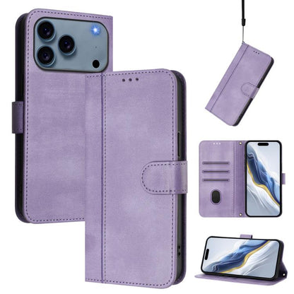 Line Splicing Buckle Retro Leather Phone Case, For iPhone 17e / 16e, For iPhone 17 Pro Max, For iPhone 17 Pro, For iPhone 17, For iPhone Air, For iPhone 16 Pro Max, For iPhone 16 Pro, For iPhone 16 Plus, For iPhone 16, For iPhone 15 Pro Max            ...
