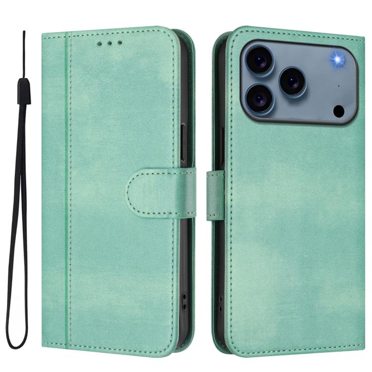 Line Splicing Buckle Retro Leather Phone Case, For iPhone 18 Pro / 17 Pro, For iPhone 18 Pro Max / 17 Pro Max, For iPhone 17e / 16e, For iPhone 17, For iPhone Air, For iPhone 16 Pro Max, For iPhone 16 Pro, For iPhone 16 Plus, For iPhone 16             ...