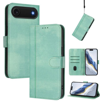 Line Splicing Buckle Retro Leather Phone Case, For iPhone 17e / 16e, For iPhone 17 Pro Max, For iPhone 17 Pro, For iPhone 17, For iPhone Air, For iPhone 16 Pro Max, For iPhone 16 Pro, For iPhone 16 Plus, For iPhone 16, For iPhone 15 Pro Max            ...