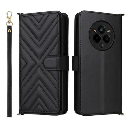 Multifunctional 6-Card Slots Leather Phone Case with Wrist Strap, For Realme P4 Power 5G, For Realme Note 80 4G, For Realme 16 5G, For Realme 16 Pro+ 5G Global, For Realme 16 Pro 5G Global, For Realme C85 Pro 4G, For Realme 15T 5G                      ...