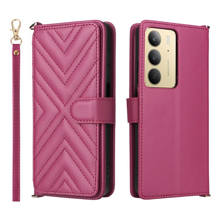 Multifunctional 6-Card Slots Leather Phone Case with Wrist Strap, For Realme P4 Power 5G, For Realme Note 80 4G, For Realme 16 5G, For Realme 16 Pro+ 5G Global, For Realme 16 Pro 5G Global, For Realme C85 Pro 4G, For Realme 15T 5G                      ...