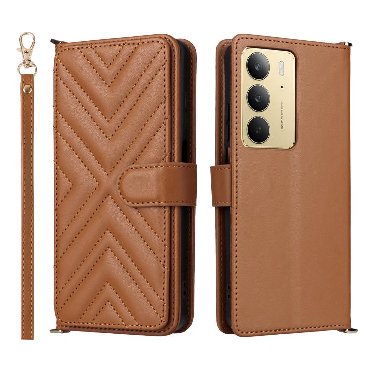 Multifunctional 6-Card Slots Leather Phone Case with Wrist Strap, For Realme P4 Power 5G, For Realme Note 80 4G, For Realme 16 5G, For Realme 16 Pro+ 5G Global, For Realme 16 Pro 5G Global, For Realme C85 Pro 4G, For Realme 15T 5G                      ...