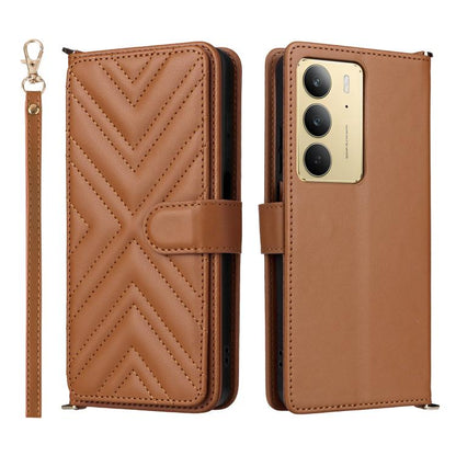 Multifunctional 6-Card Slots Leather Phone Case with Wrist Strap, For Realme P4 Power 5G, For Realme Note 80 4G, For Realme 16 5G, For Realme 16 Pro+ 5G Global, For Realme 16 Pro 5G Global, For Realme C85 Pro 4G, For Realme 15T 5G                      ...