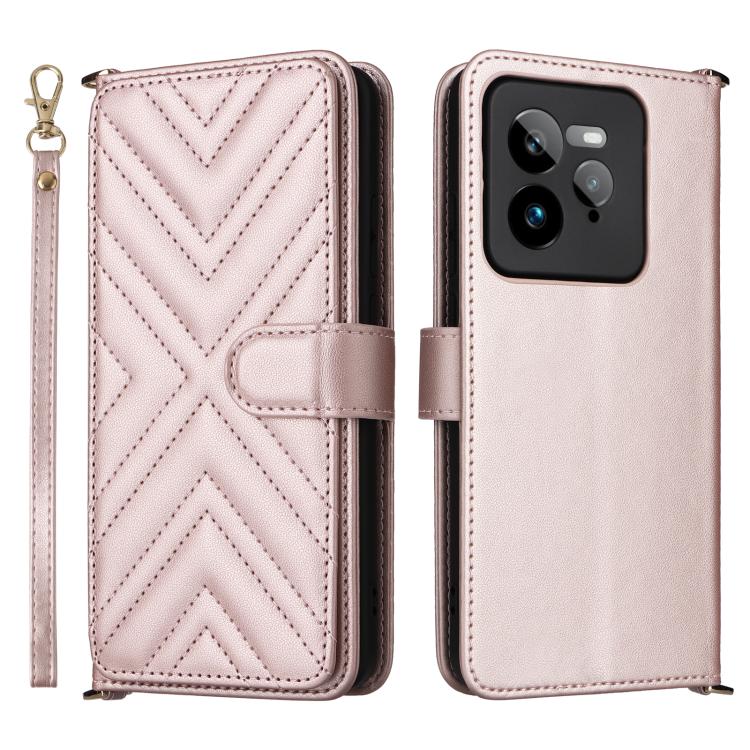 Multifunctional 6-Card Slots Leather Phone Case with Wrist Strap, For Realme P4 Power 5G, For Realme Note 80 4G, For Realme 16 5G, For Realme 16 Pro+ 5G Global, For Realme 16 Pro 5G Global, For Realme C85 Pro 4G, For Realme 15T 5G                      ...