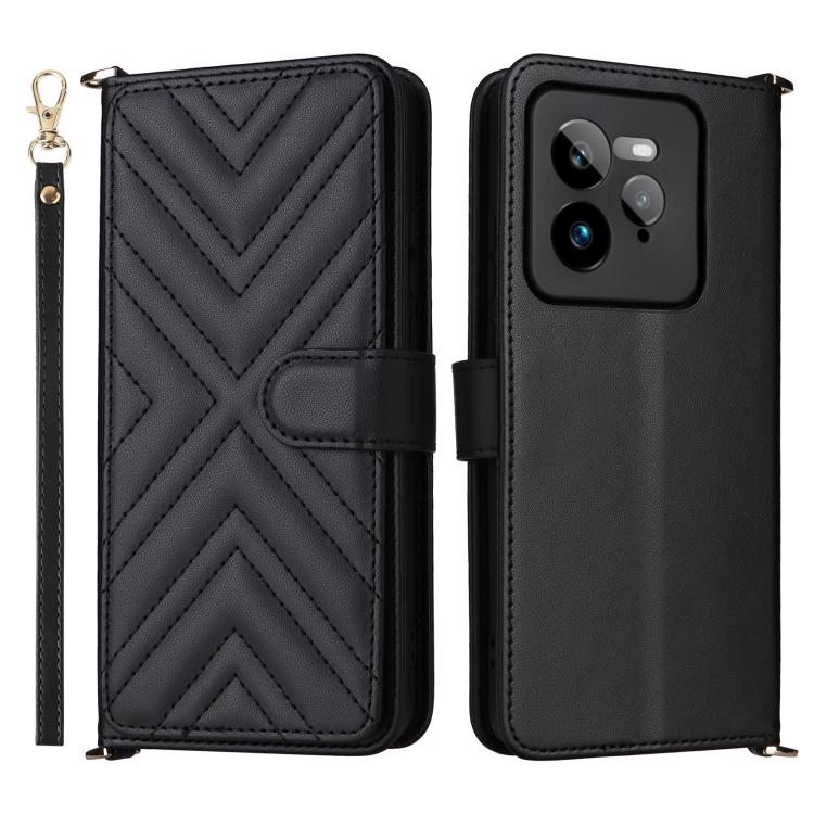 Multifunctional 6-Card Slots Leather Phone Case with Wrist Strap, For Realme P4 Power 5G, For Realme Note 80 4G, For Realme 16 5G, For Realme 16 Pro+ 5G Global, For Realme 16 Pro 5G Global, For Realme C85 Pro 4G, For Realme 15T 5G                      ...