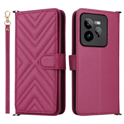 Multifunctional 6-Card Slots Leather Phone Case with Wrist Strap, For Realme P4 Power 5G, For Realme Note 80 4G, For Realme 16 5G, For Realme 16 Pro+ 5G Global, For Realme 16 Pro 5G Global, For Realme C85 Pro 4G, For Realme 15T 5G                      ...