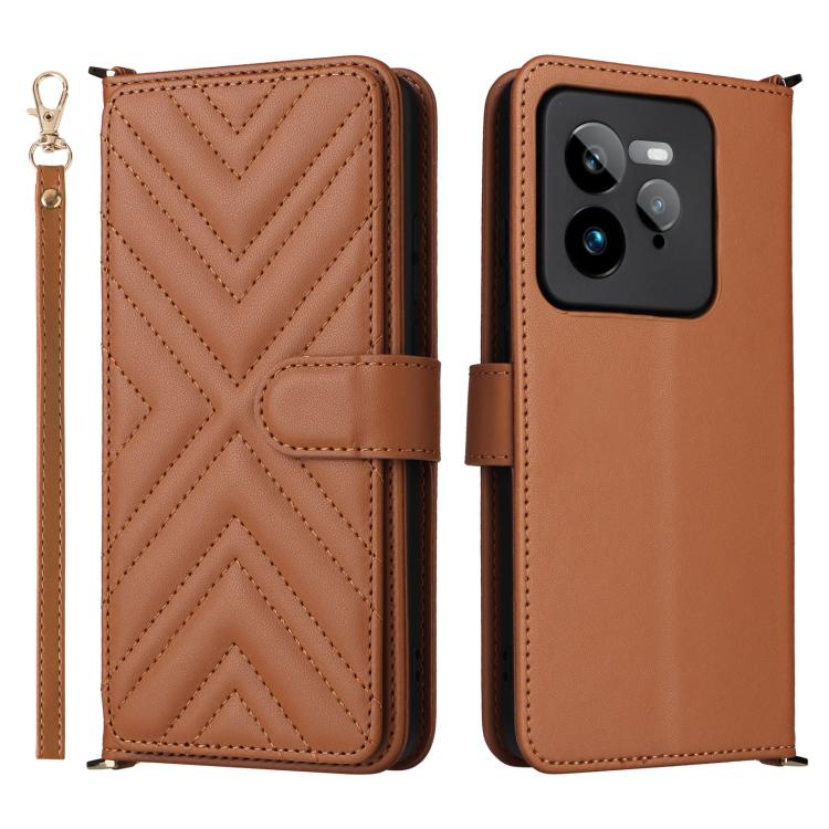 Multifunctional 6-Card Slots Leather Phone Case with Wrist Strap, For Realme P4 Power 5G, For Realme Note 80 4G, For Realme 16 5G, For Realme 16 Pro+ 5G Global, For Realme 16 Pro 5G Global, For Realme C85 Pro 4G, For Realme 15T 5G                      ...