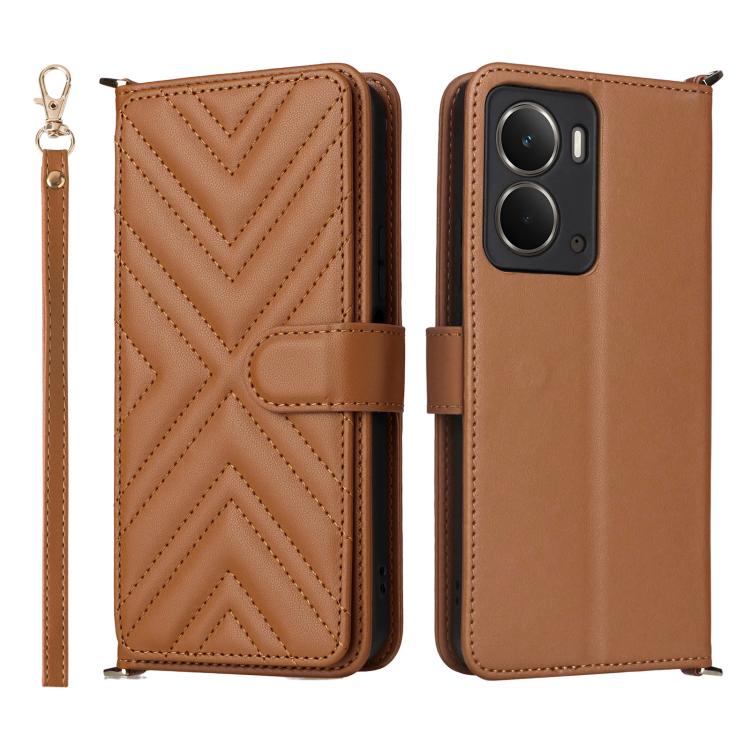 Multifunctional 6-Card Slots Leather Phone Case with Wrist Strap, For Realme P4 Power 5G, For Realme Note 80 4G, For Realme 16 5G, For Realme 16 Pro+ 5G Global, For Realme 16 Pro 5G Global, For Realme C85 Pro 4G, For Realme 15T 5G                      ...