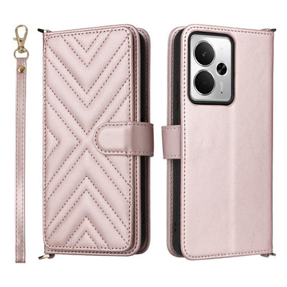 Multifunctional 6-Card Slots Leather Phone Case with Wrist Strap, For Realme P4 Power 5G, For Realme Note 80 4G, For Realme 16 5G, For Realme 16 Pro+ 5G Global, For Realme 16 Pro 5G Global, For Realme C85 Pro 4G, For Realme 15T 5G                      ...