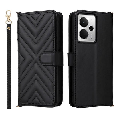 Multifunctional 6-Card Slots Leather Phone Case with Wrist Strap, For Realme P4 Power 5G, For Realme Note 80 4G, For Realme 16 5G, For Realme 16 Pro+ 5G Global, For Realme 16 Pro 5G Global, For Realme C85 Pro 4G, For Realme 15T 5G                      ...