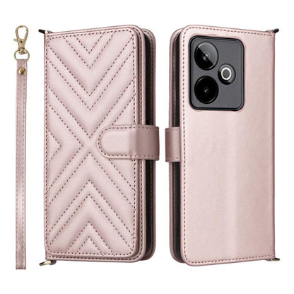 Multifunctional 6-Card Slots Leather Phone Case with Wrist Strap, For Realme P4 Power 5G, For Realme Note 80 4G, For Realme 16 5G, For Realme 16 Pro+ 5G Global, For Realme 16 Pro 5G Global, For Realme C85 Pro 4G, For Realme 15T 5G                      ...